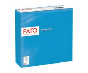 Tovagliolo carta 33 x 33 cm 2 veli turchese - 27681