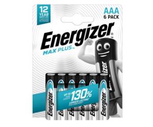 Pile Alcaline AAA Max Plus - 1,5 V - blister 6 pezzi - Energizer - E303321200 - 7638900437508 - DMwebShop