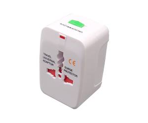 Adattatore da viaggio universale bianco Melchioni - 28273