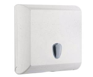 Dispenser asciugamani Woodplastic piegati a V e Z 300 x 136 x 290 mm bianco - 28280