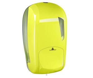 Dispenser per sapone liquido Skin 232 x 114 x 124 mm capacita 1 lt giallo fluo - 28270