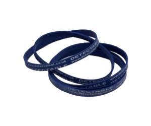 Elastici detectabili 7 x 0,6 x 0,1 cm blu - 28185