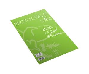 Fogli protocollo Quaxima A4,4 mm 80 gr - 28850