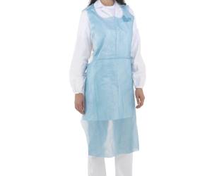 Grembiulino detectabile in rotolo taglia unica PP blu - 28201