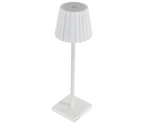 Lampada da tavolo a LED 10 x 10 x 38 cm alluminio pmma bianco - 28221