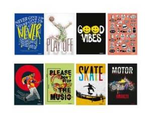 Maxiquaderno Teen Boy 2023 A4,4 mm 21 fogli 80 gr - 28891