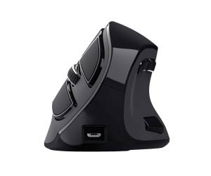 Mouse wireless ergonomico Voxx ricaricabile nero - 28752