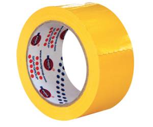 Nastro adesivo 350,5 cm x 66 mt PVC giallo - 28120