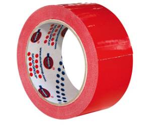 Nastro adesivo 350,5 cm x 66 mt PVC rosso - 28119