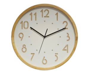 Orologio da parete Oslo diametro 41 cm legno bianco - 28208