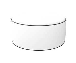 Pouf Ottoman 23 x 53 cm bianco - 28222