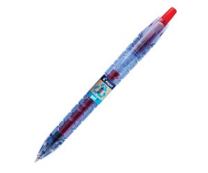 Roller gel a scatto B2P Begreen punta 0,7 mm rosso - 28827