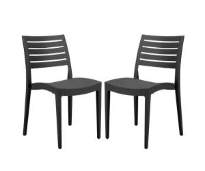 Sedia Firenze 49 x 51 x 80 cm polipropilene antracite - 28228