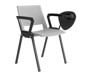 Seduta attesa Kentra KEV con braccioli fissi e tavoletta grigio - 28245