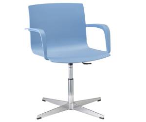 Seduta attesa Melissa MEGP con braccioli inclusi celeste - 28243