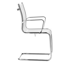 Seduta attesa Pollux PLV con braccioli inclusi bianco - 28244