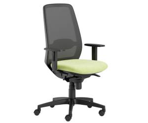 Seduta operativa Tullio TUA con braccioli regolabili verde mela - 28293