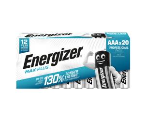 Pile alcaline AAA Max Plus E92 - DP20 60/120 - 1,5 V - blister 20 pezzi - Energizer - E301322900 - 7638900423174 - DMwebShop