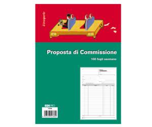 Blocco copia commissioni uso mano 29,7 x 21 cm 100 fogli - 3905