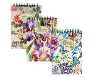 Blocco spirale Nature Flowers spiralato sul lato corto 5 mm A6,80 gr 50 fogli - 29129