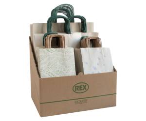 Espositore shopper Carta Erba formati assortiti expo 100 pezzi - 29036