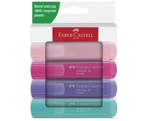 Evidenziatore Textliner 46 colori assortiti pastel Faber Castell astuccio 4 pezzi - 29095