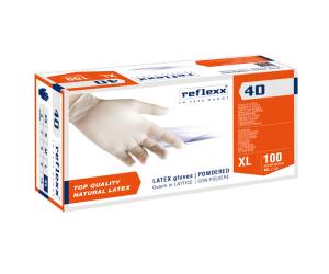 Guanti in lattice R40 con polvere taglia XL bianco - 29088