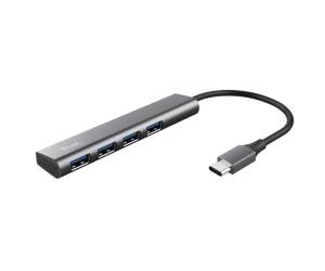 Hub Halyx 4 porte da USB C a USB A 3,2 Gen1 alluminio grigio - 28995