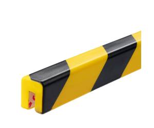 Profilo paracolpi E8 per spigoli giallo nero - 29039
