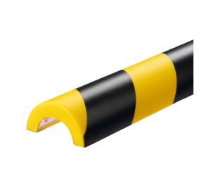 Profilo paracolpi P30 per superfici tubolari giallo nero - 29041