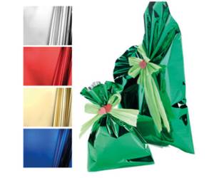 Busta regalo senza patella adesiva 20 x 35 cm 30 micron PPL metal lucido blu conf. 50 pezzi - U-814ARR Y20BL - 8013170035446 - DMwebShop