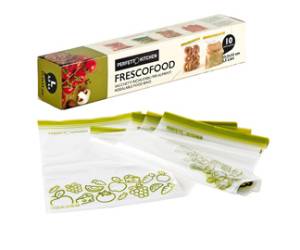 Buste per alimenti FrescoFood - large - 25,5 x 33 cm - conf. 10 pezzi - Perfetto - 29163 - 8052474291639 - DMwebShop