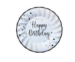 Piatto Happy Birthday diametro 20 cm carta - 29153