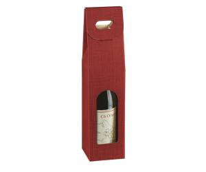 Scatola - 1 bottiglia - 9 x 9 x 38,5 cm - cartone seta - bordeaux - conf. 10 pezzi - Scotton - 35348C - 8007402708505 - DMwebShop