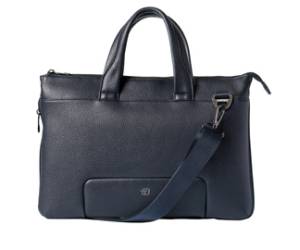 Borsa espandibile Gate Trended con manici 41 x 30 x 7 cm ecopelle blu - 29393