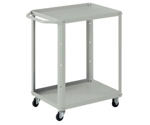 Carrello da lavoro 2 vasche da 60 x 45 cm 71 x 45 x 78 cm grigio - 29401