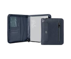 Portablocco Gate Trended 19 x 23 cm formato utile A5 ecopelle blu - 29389