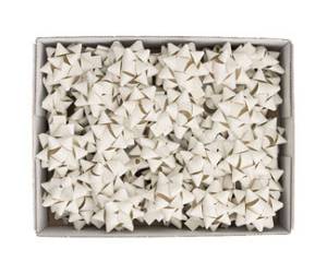 Stelle di nastro carta erba 15 mm x diametro 6,5 cm avorio - 29312