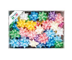 Stelle di nastro liscio 6800,19 mm x diametro 9 cm colori assortiti primavera - 29332