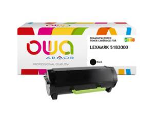Toner compatibile - nero - per Lexmark 51B2000 - 2500 pagine - Armor - K18133OW - 3112539737580 - DMwebShop