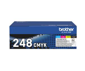 Multipack Toner Originali - TN-248 - Confezione 4 cartucce - Brother - TN248VAL - 4977766821865 - DMwebShop