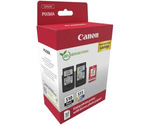 Cartuccia CANON Inkjet PG 510 CL 511 con confezione Fogli 2970B017 Originale - 3514