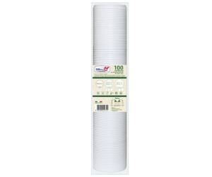 Coperchio in plastica per bicchieri di carta da100 ml bianco - 4637