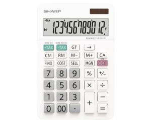 Calcolatrice da Tavolo - con cavalletto - 12 cifre - Sharp - EL-334W - 4974019225005 - DMwebShop