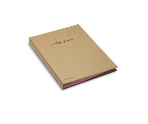 Libro firma Eco - 18 intercalari - 24 x 34 cm - avana - Fraschini - 618-ECO - 8027032018003 - DMwebShop