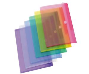 Buste con bottone in velcro - PP - A4 - colori assortiti - conf. 12 pezzi - Djois - B510209 - 3377995102093 - DMwebShop