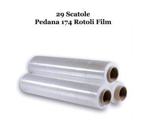 Film Estensibile Trasparente Manuale - PE - 50 cm - 2,4 kg - 23 my - cartone da 6 pezzi - Bancale da 29 scatole - No Brand - 1118-29 - DMwebShop
