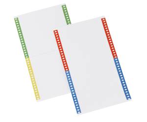 Cartoncini per cartelle sospese - armadio - 40 cartoncini per foglio - 14 cm - conf. 10 fogli - Bertesi - 031-10 - 8058983260135 - DMwebShop