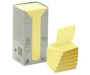 Blocco Z Notes Green - R330-1T - giallo - 76 x 76 mm - 100 fogli - riciclabile - conf. 16 pezzi - Post-it - 7100172251 - 57679AA - DMwebShop