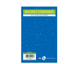 Blocco comande - 25 fogli - 3 copie autoricalcanti - 10 x 17 cm - conf. 10 pezzi - BM - 0100198 - 8008234001987 - DMwebShop